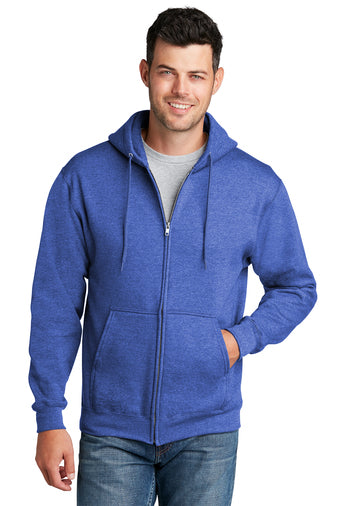 Port & Company® Core Fleece Full-Zip Hooded Sweatshirt