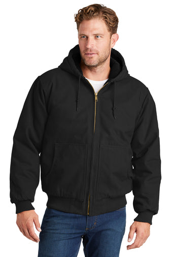 CornerStone® Washed Duck Cloth Insulated Hooded Work Jacket