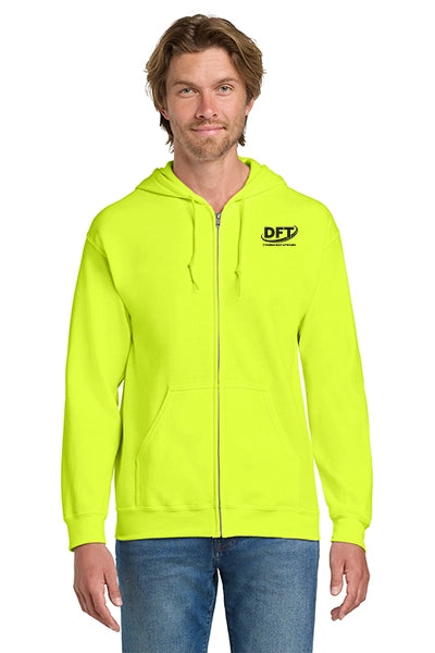 Gildan® Heavy Blend™ Full-Zip Hooded Sweatshirt - Safety Colors