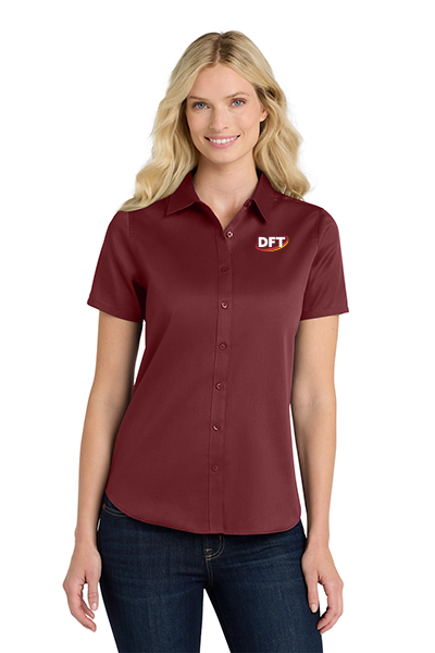 Port Authority® Women's Short Sleeve SuperPro React ™ Twill Shirt