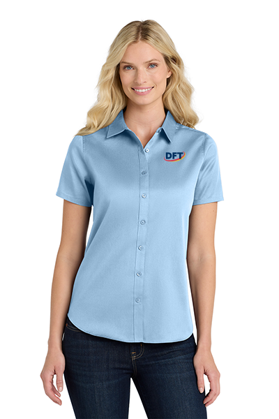 Port Authority® Women's Short Sleeve SuperPro React ™ Twill Shirt