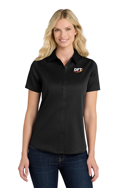 Port Authority® Women's Short Sleeve SuperPro React ™ Twill Shirt
