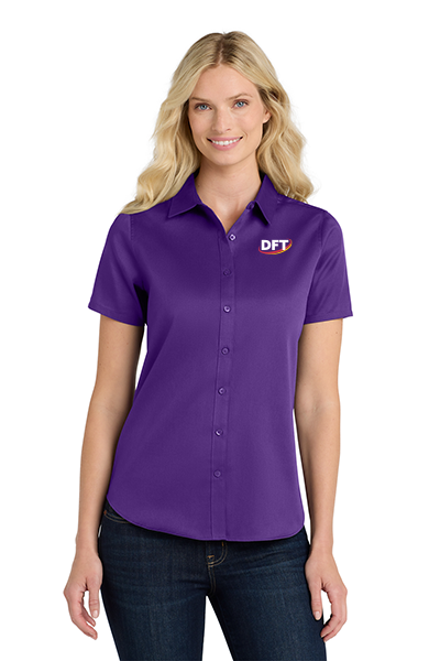 Port Authority® Women's Short Sleeve SuperPro React ™ Twill Shirt
