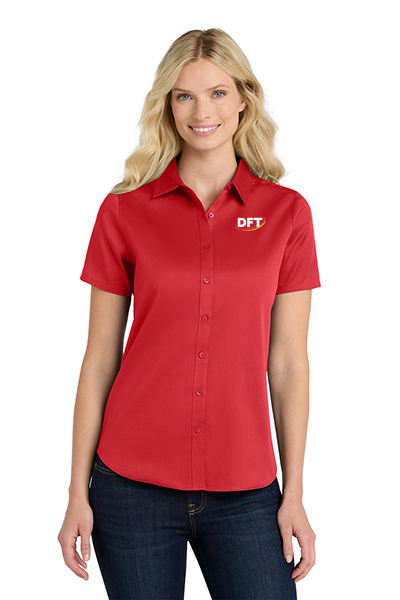 Port Authority® Women's Short Sleeve SuperPro React ™ Twill Shirt