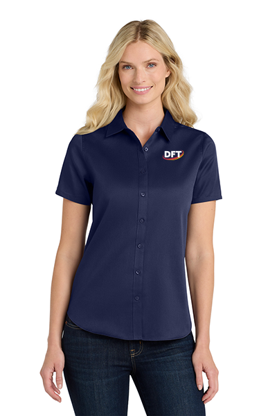Port Authority® Women's Short Sleeve SuperPro React ™ Twill Shirt