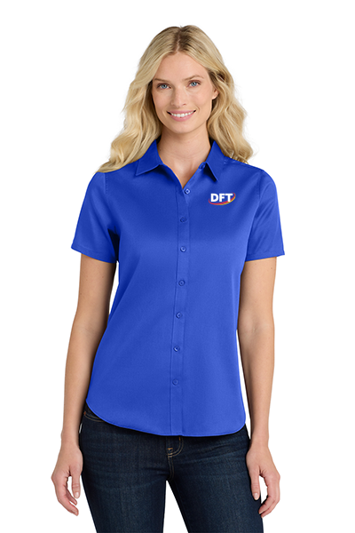 Port Authority® Women's Short Sleeve SuperPro React ™ Twill Shirt