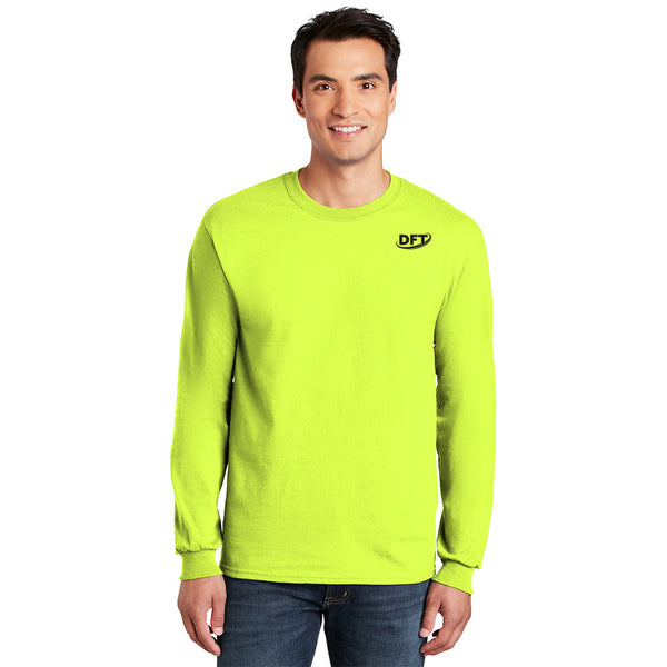 Gildan Adult Ultra Cotton® 6 oz. Long-Sleeve T-Shirt - Safety Colors