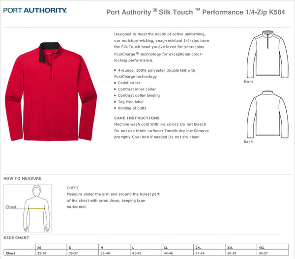 Port Authority ® Silk Touch ™ Performance 1/4-Zip