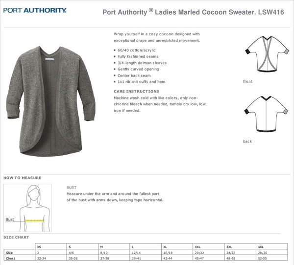 Port Authority ® Ladies Marled Cocoon Sweater